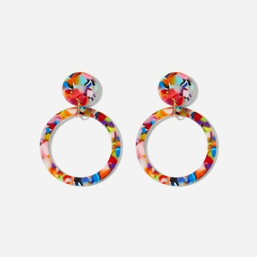 3/$30 ❤️ Geometric Acetate Resin Earrings - Picture 3 of 3